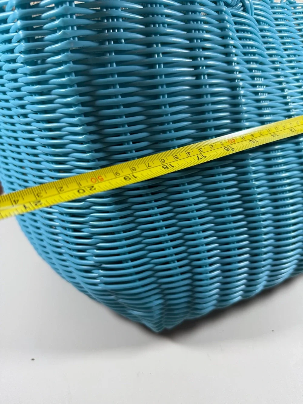 Source Unknown Turquoise Woven Beach Tote